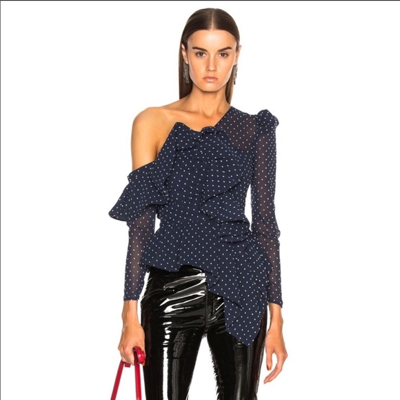 self portrait ruffle top